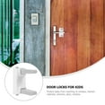 thumbnail image 6 of IBASETOY White Safety Door Lock with Strong Adhesive for Secure Door Protection, 6 of 7