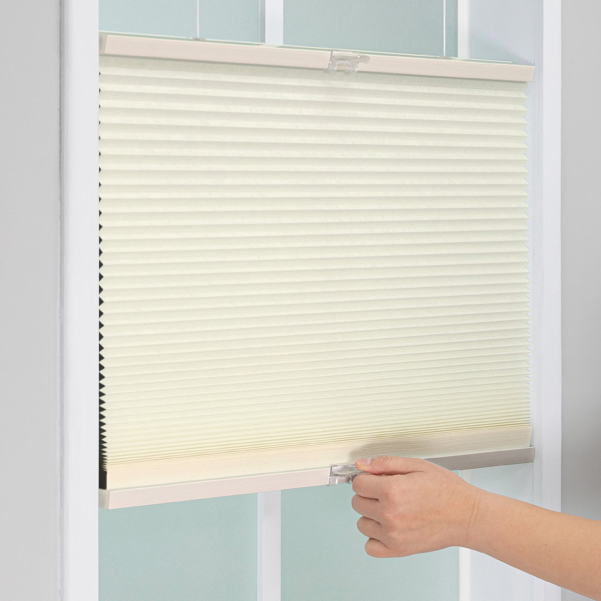 Regal Living Top Down Bottom Up Blackout Cordless Cellular Shade, Ivory - 29.5" W x 72" L