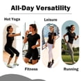 thumbnail image 6 of Hipuroga Seamless Workout Tops for Women Breathable Short Sleeve Yoga Shirts for Athletic Running Gym Black M, 6 of 6