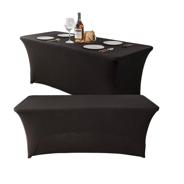 CozyBox Stretchy Spandex Table Cover for Folding Picnic Table (4ft,6ft