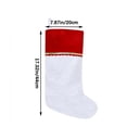 thumbnail image 3 of 12Pcs Classic Large Christmas Stockings,17 Inch White & Red Xmas Hanging Stocking Ornament with Hanging Loop,for Fireplace Mantel Christmas Tree Home Holiday Party Christmas Tree Decoration, 3 of 7