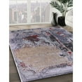 thumbnail image 2 of Ahgly Company Indoor Rectangle Mid-Century Modern Purple Oriental Area Rugs, 4' x 6', 2 of 6