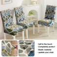 thumbnail image 5 of Chair Covers for Dining Room Set of 4, Stretch Washable Polyester Kitchen Slipcovers Featuring Rustic, Boho Chic, Nordic Style, Tribal Style, Artistic Patterns with Removable Protector, 5 of 7