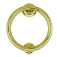 thumbnail image 3 of Renovators Supply Door Knockers for Front Door 5.5" Solid Brass Round Door Knocker w/Screws, 3 of 9