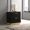 Black 97, variant on Clement Dark Cocoa 2-Drawer Nightstand Bedside Table with Brushed Nickel Hardware for Bedroom Storage