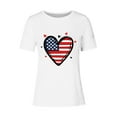 thumbnail image 4 of Simua Womens Summer Casual Short Sleeve Tops Patriotic T-Shirt 4th of July Shirt Fashion Printed Shirt, 4 of 4