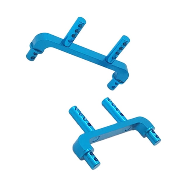 Vogacara 2 unids/set aleación de aluminio RC coche cuerpo poste montajes columna para 1/18 Wltoys A949 coche de Control remoto Kits de construcción modelo azul