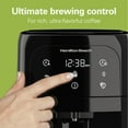 thumbnail image 6 of Hamilton Beach One Press 12-Cup Programmable Drip Coffee Maker Machine with Glass Coffee Pot, Cafetera, Black, 6 of 9