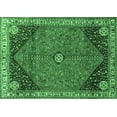 thumbnail image 1 of Ahgly Company Indoor Rectangle Medallion Emerald Green Traditional Area Rugs, 8' x 12', 1 of 4
