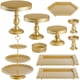 thumbnail image 1 of Juego de 10 soportes para tartas, juego de soporte de metal para cupcakes con múltiples estilos de combinación, plato de postre, bandeja para servir pasteles, dulces y frutas para bodas,, 1 of 7