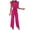 Hot Pink, variant on YWDJ Jumpsuits for Women Casual Womens Fashion Summer Solid Casual Ruffle Short Sleeve Suspender Jumpsuit Hot Pink L