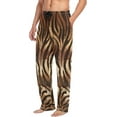 thumbnail image 4 of Men's Pajama Pants with Pockets Sleepwear Lounge Pants Stretch Casual Zebra Stripe Vintage, 4 of 6