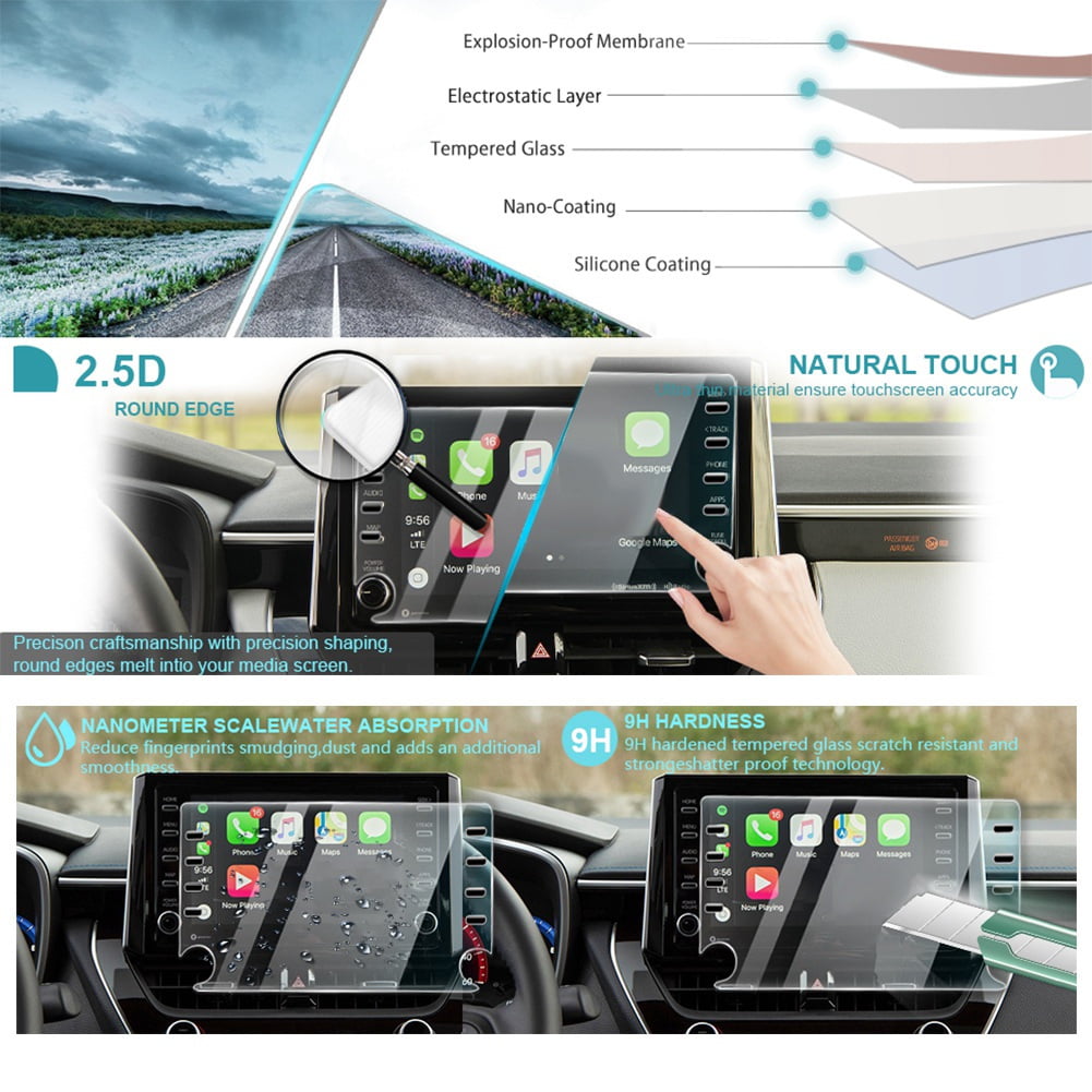 2019 Toyota Corolla Hatchback 8In Car Navigation Screen Protector Tempered Glass 