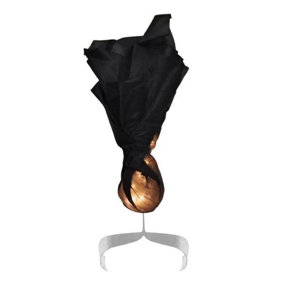 Bola de Fuego Flotante para Halloween | Accesorio de Disfraz Flotante con Iluminación Led Antillamas | Luz Decorativa Ligera y Segura de 25 Cm para Fiestas de Halloween, Cosplay y Juegos de Rol