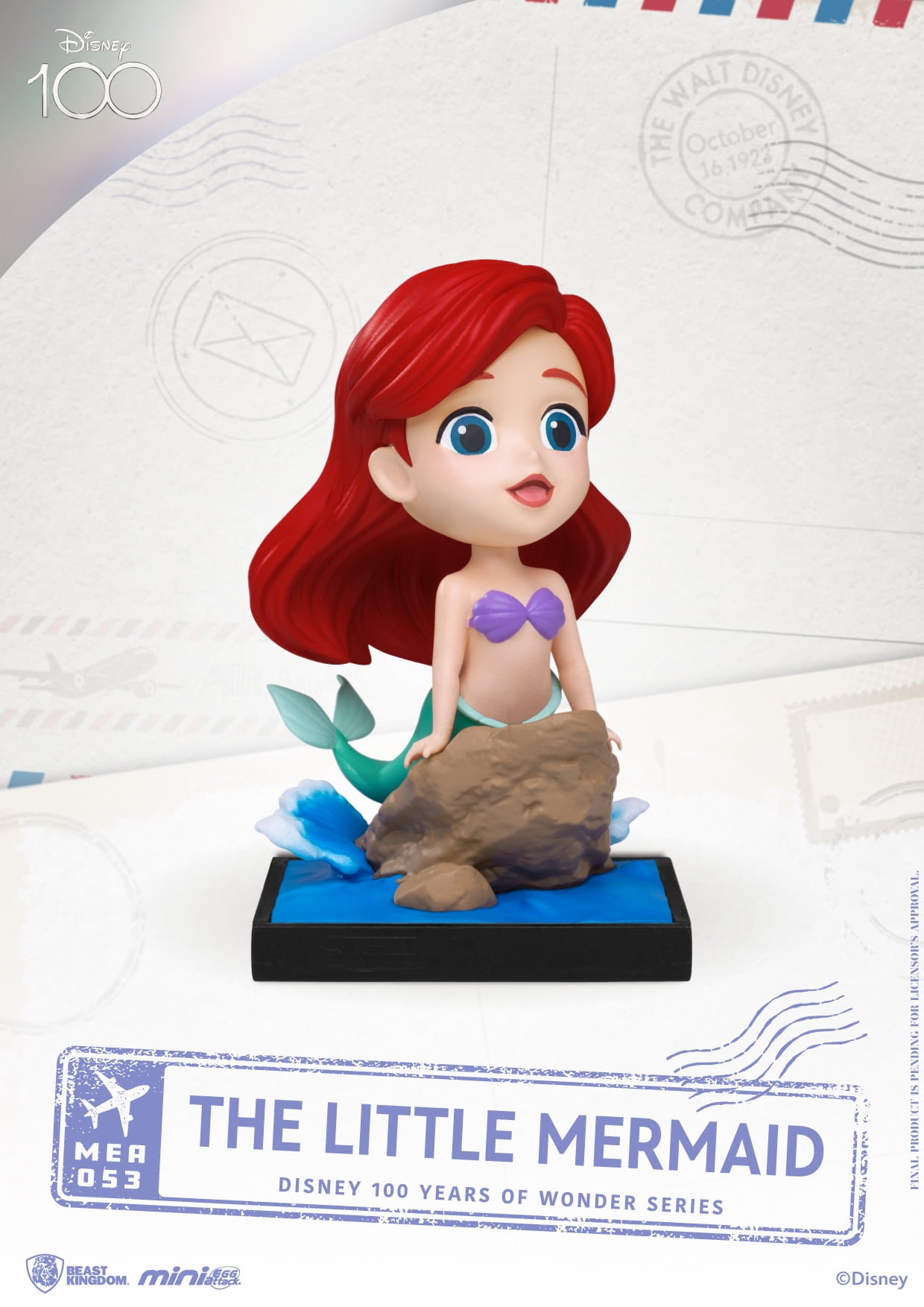 Disney 100 THE LITTLE MERMAID 切手風カード 【公式通販】