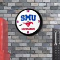 thumbnail image 4 of Grimm Industries SM-550-01 19 in. Illuminated Team Spirit Clock - SM Mustangs Primary Logo, SMU Red, SMU Blue & White, 4 of 4