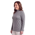 thumbnail image 5 of Turtle Bay New York Womens Long Sleeve Cotton Blend Mock Neck Top - An All-Season Essential, 5 of 9