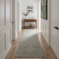 thumbnail image 2 of GENIMO 2'x7' Floral Botanical Runner Rug, Machine Washable Non Slip Low Pile Hallway Runner Rug for Kitchen Laundry Room, Dusty Sage, 2 of 7