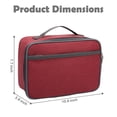 thumbnail image 4 of GYEUKHAM Kids Lunch box Insulated Soft Bag Mini Cooler Back to School Thermal Meal Tote Kit for Girls,Boys,Deep Red, 4 of 7
