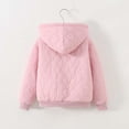 thumbnail image 6 of WOYY Teen Girls Hooded Fleece Quilted Coat Zip Up Thermal Jacket Winter Warm Outerwear, 6 of 8