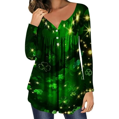 

St Patrick s Day Shirt Sales Today Clearance St Patricks Day Maternity Tops Ladies Tops And Blouses Shamrock Earrings Shirt