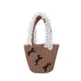 thumbnail image 1 of Bolso Hombro Mano para Niñas Cierre Botón Monedero Embrague Algodón, 1 of 9