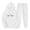 White, variant on Amzcrzy Two Piece Sets for Women Outfits Men's and Women's Sports Tracksuits Long Sleeve Pullover Hoodies Sweatshirt Loose Coat and Sweatpants Fall Winter Suit 2 Piece Sets for Women