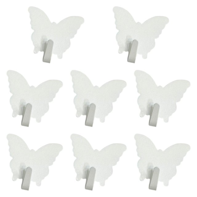 8 ganchos de pared para toallas, decorativos, resistentes, para colgar cuadros, llaves, sombreros y bolsos en el dormitorio o la oficina.