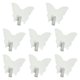 thumbnail image 1 of 8 ganchos de pared resistentes para cocina, porche, perchero, toalla, metal Blanco, 1 of 9