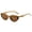 Coffee, variant on Aviator Sunglasses for Women Men Unisex Retro Wide Leg Small Sunglasses Summer Transparent Multicolor Fashion Shades