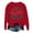 Red, variant on Jolliest Bunch Of Teachers This Side Of The Nuthouse Christmas Sweatshirts for Women Long Sleeve Crewneck Pullover Tops