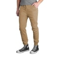 thumbnail image 2 of Men's Streetwear Elastic Waist Fit Denim Stretch Cotton Blend Jogger Pants (Khaki, 42), 2 of 3