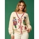 thumbnail image 2 of Suéteres de mujer de otoño e invierno con diseño de Cascanueces de Navidad, cárdigan de punto de manga larga informal, camisetas básicas, ropa de moda, 2 of 5