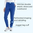 thumbnail image 5 of Barco ONE – Women’s Boost Jogger Pant, Mid-Rise Medical Scrub Pant w/ 4-Way Stretch Fabric & 3 Pockets Cobalt XL, 5 of 6