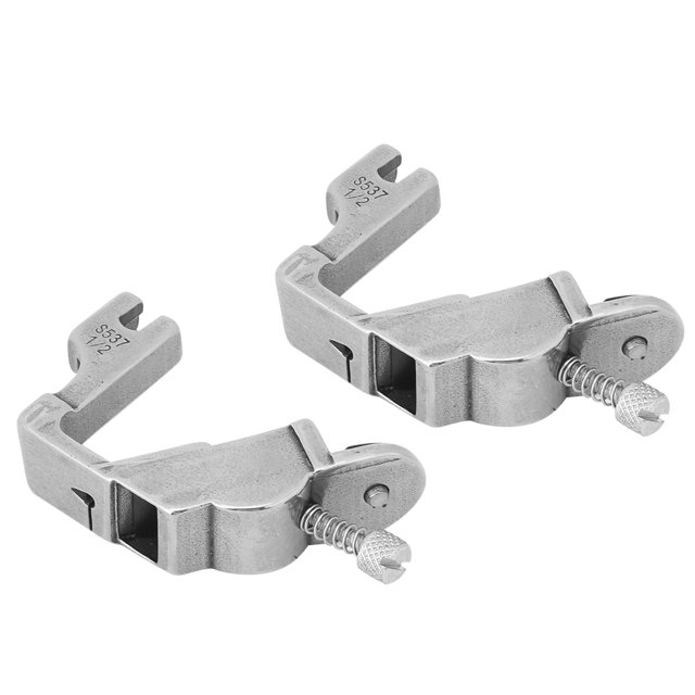 2 piezas prensatelas elásticas para máquina de coser todo metal S537 accesorio para prensatelas (1/2)