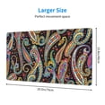 thumbnail image 2 of Naloa Watercolor Romantic Paisley Gaming Mouse Pad Large Mouse Mat Long Extended Desk Pad Non-Slip Rubber Mice Pads Stitched Edges Thin Pad (16x29.5 Inch), 2 of 8