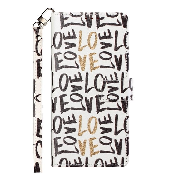 Bemz Clutch Pocket Series Wallet Case for Samsung Galaxy A42 5G with Key Tool - Black Gold Love