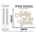 thumbnail image 2 of Unfinished Wood Mother of the Groom Shape | DIY Craft Cutout | up to 46" DIY 36" / 1/4", 2 of 3