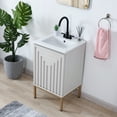 thumbnail image 6 of JONATHAN Y Rowan 20 in. W x 18 in. D x 33 in. H, 2-Shelf, Bath Vanity Cabinet ONLY, White, VAN1018D, 6 of 7