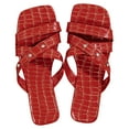 thumbnail image 2 of Mefallenssiah Women'S Summer Beach Flat Stone Rhinestone Sandals, 2 of 8