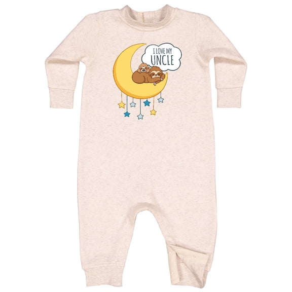 Inktastic I Love My Uncle Baby Fleece Romper