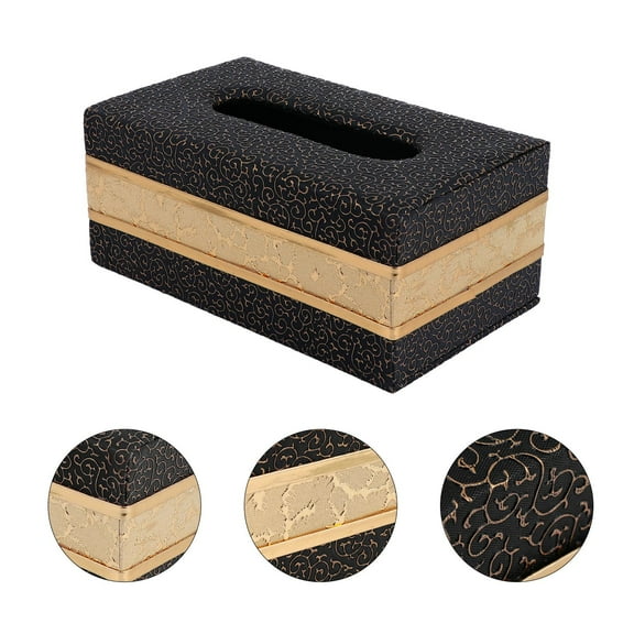 FRCOLOR 1PC Leather Creative Tissue Box Holder Napkin Organizer Medium Size