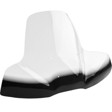 Clear Acrylic ATV Windshield with Black Accent Hand-Guard