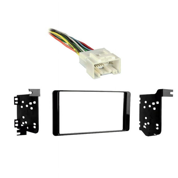 Mitsubishi Outlander 14-16 DDIN Car Stereo Harness Radio Install Dash Kit New