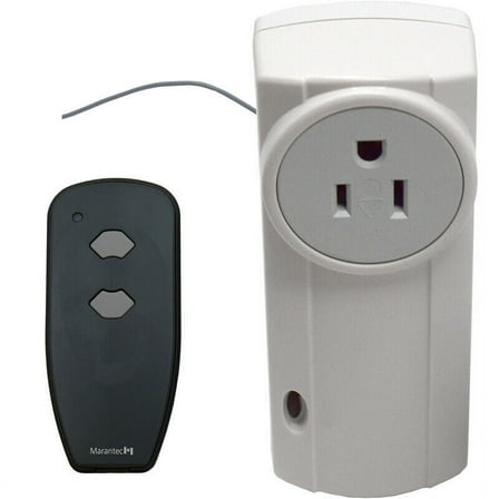 Marantec 75424 External Garage Door Opener PlugIn Receiver Kit w/ Remote Control