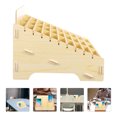 thumbnail image 4 of Organizador de escritorio de madera con 30 compartimentos para guardar diversos artículos en casa o en la oficina., 4 of 7
