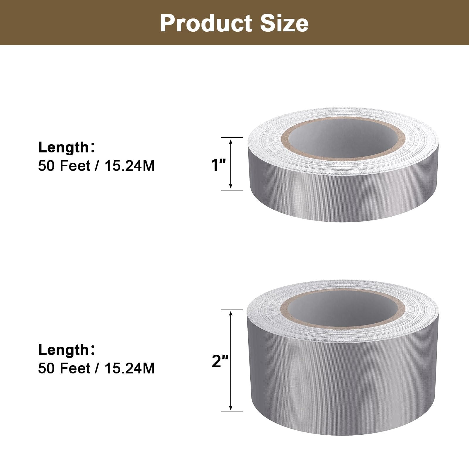 2 Rolls Faraday Cloth Tape High-Shielding Conductive Adhesive Tape Conductive Fabric Sticky Tape for EMI LF EMF Shielding, RFI RFID RF Signal Blocking, Guitar Interference Shielded, 2 in x 65ft