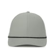 thumbnail image 2 of Outdoor Cap OC660 Perforated Performance w/Cord Cap-Light-Grey-Black-Cord, 2 of 8