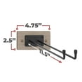 thumbnail image 4 of Sorbus Wall Mounted Wine Glass Stemware Rack Set - Wire & Wood Wine Rack Wall Mounted for Wine Glasses, Champagne Glasses, and Drinkware - Complete Your Home Bar & Kitchen Storage, 4 of 7