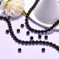 thumbnail image 6 of Natural Agate Beads Strands Dyed Round Black 8mm Hole: 1mm about 48pcs/strand 38cm, 6 of 6